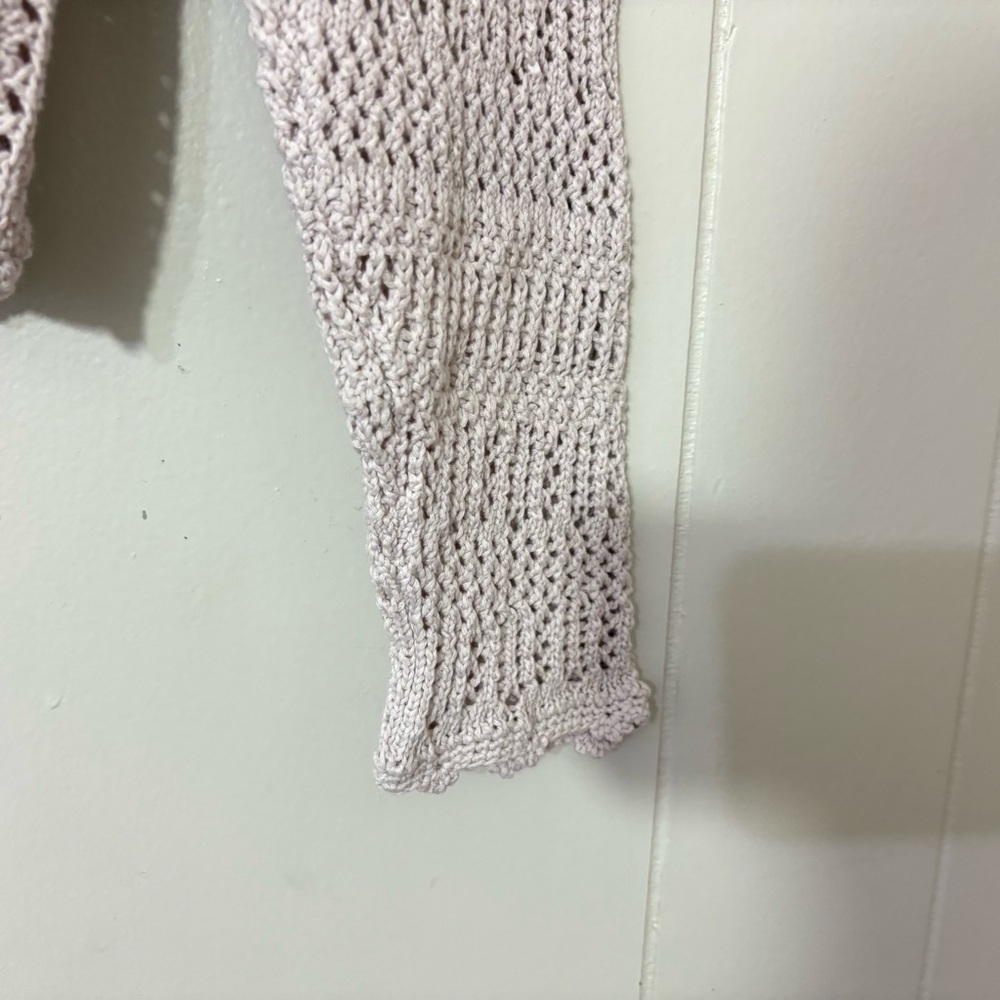 Aritzia Wilfred Splendour Cardigan 100% Open Knit Size 2XS Purple/grayish color - Picture 9 of 12